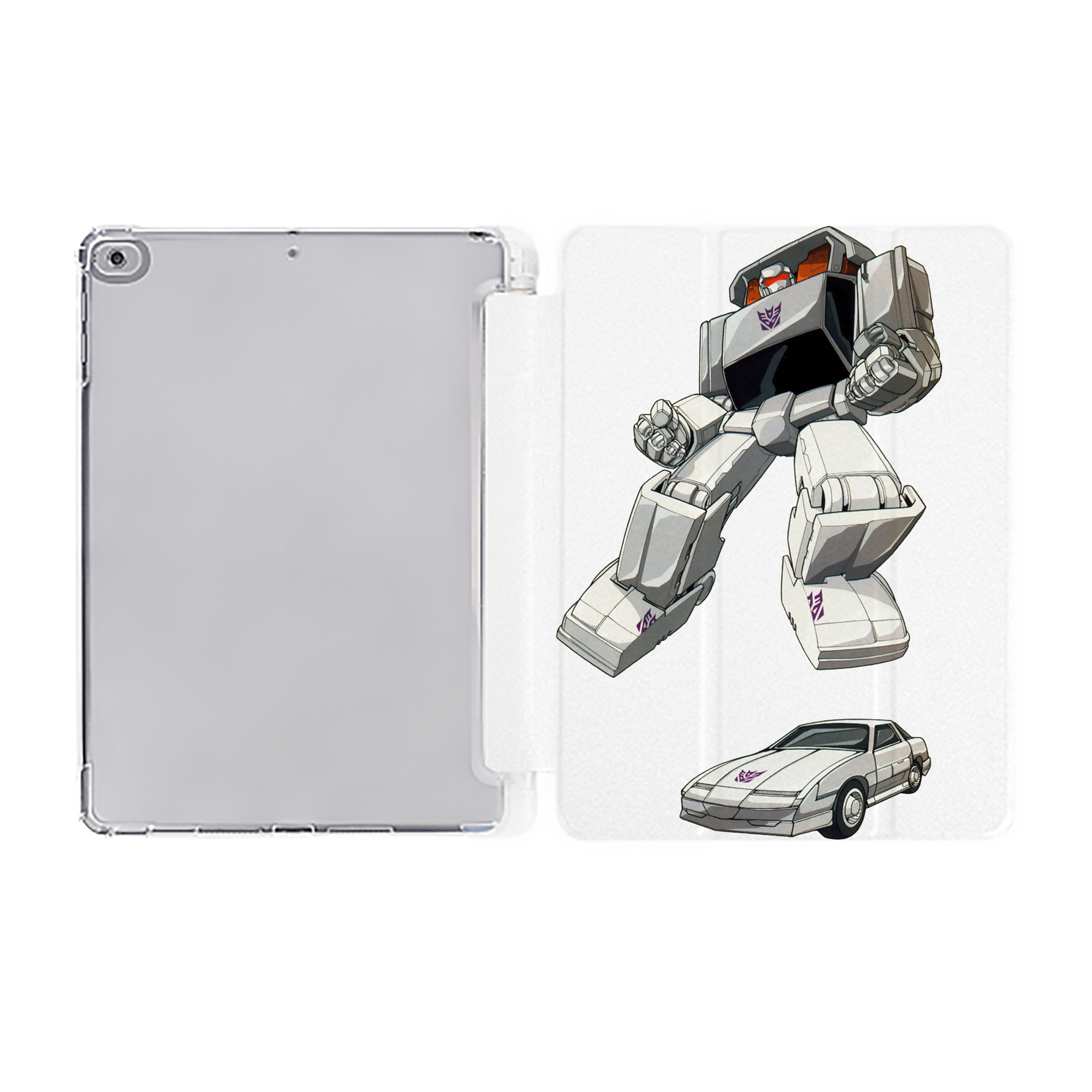 （画像用）  IPad ケース ペン収納付き 三つ折りスタンド PUレザー×シリコン 対応機種9.5/10.5/10.9インチ